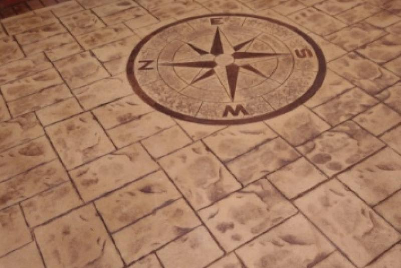 Compass In Sandstone